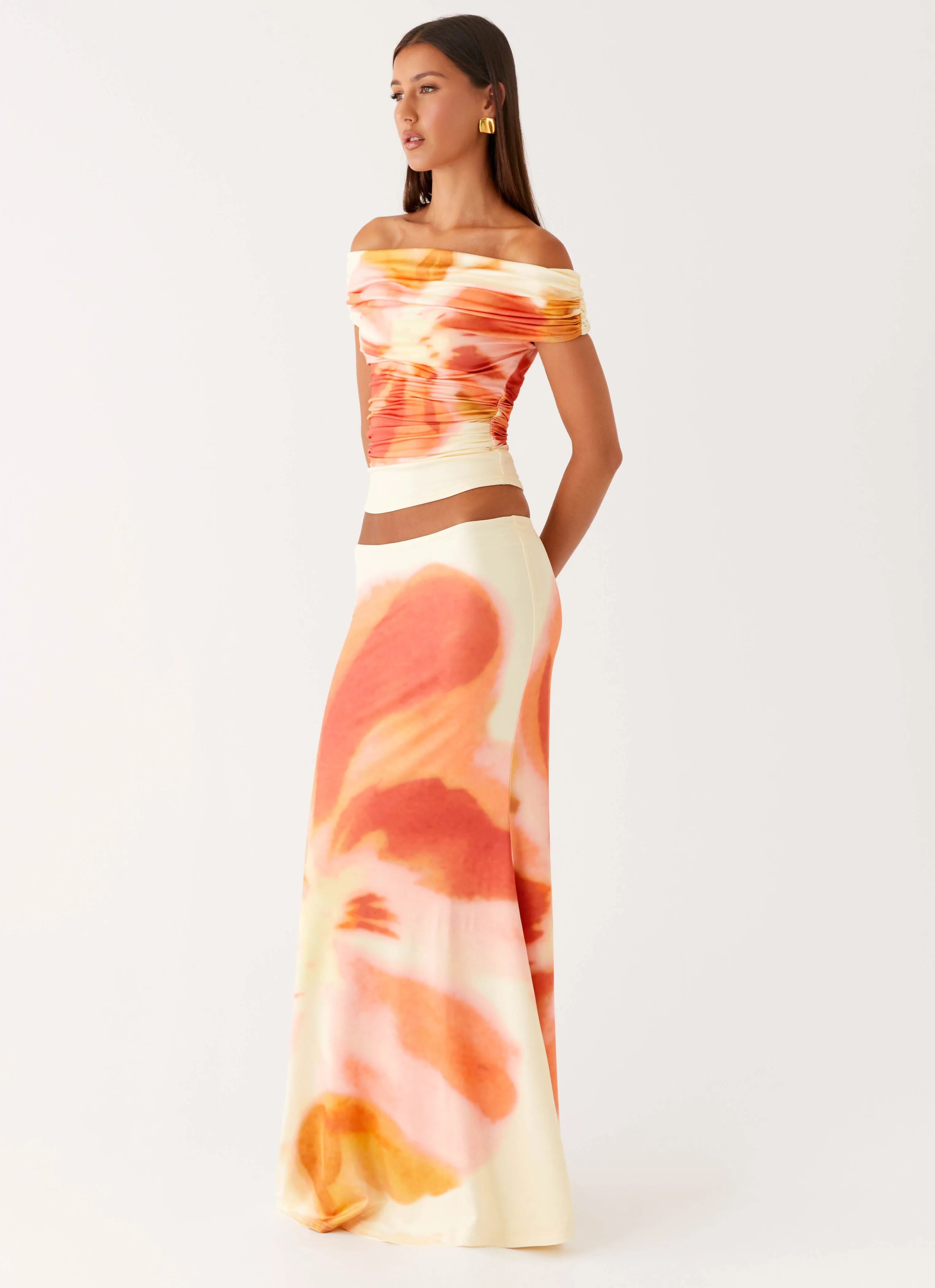 Moka Maxi Skirt - Mimosa Blossom Minimal Vibe