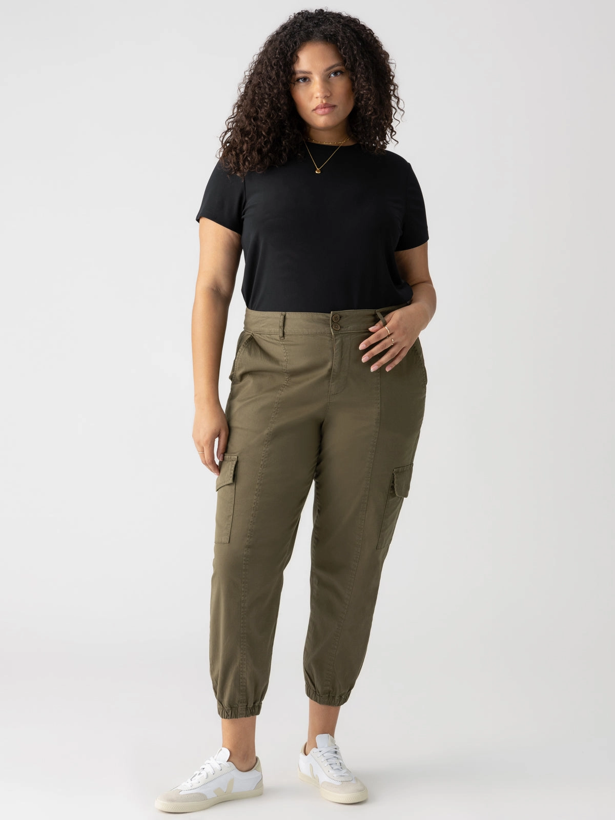 Urban Look Rebel Standard Rise Pant Hiker Green Extended Sizing