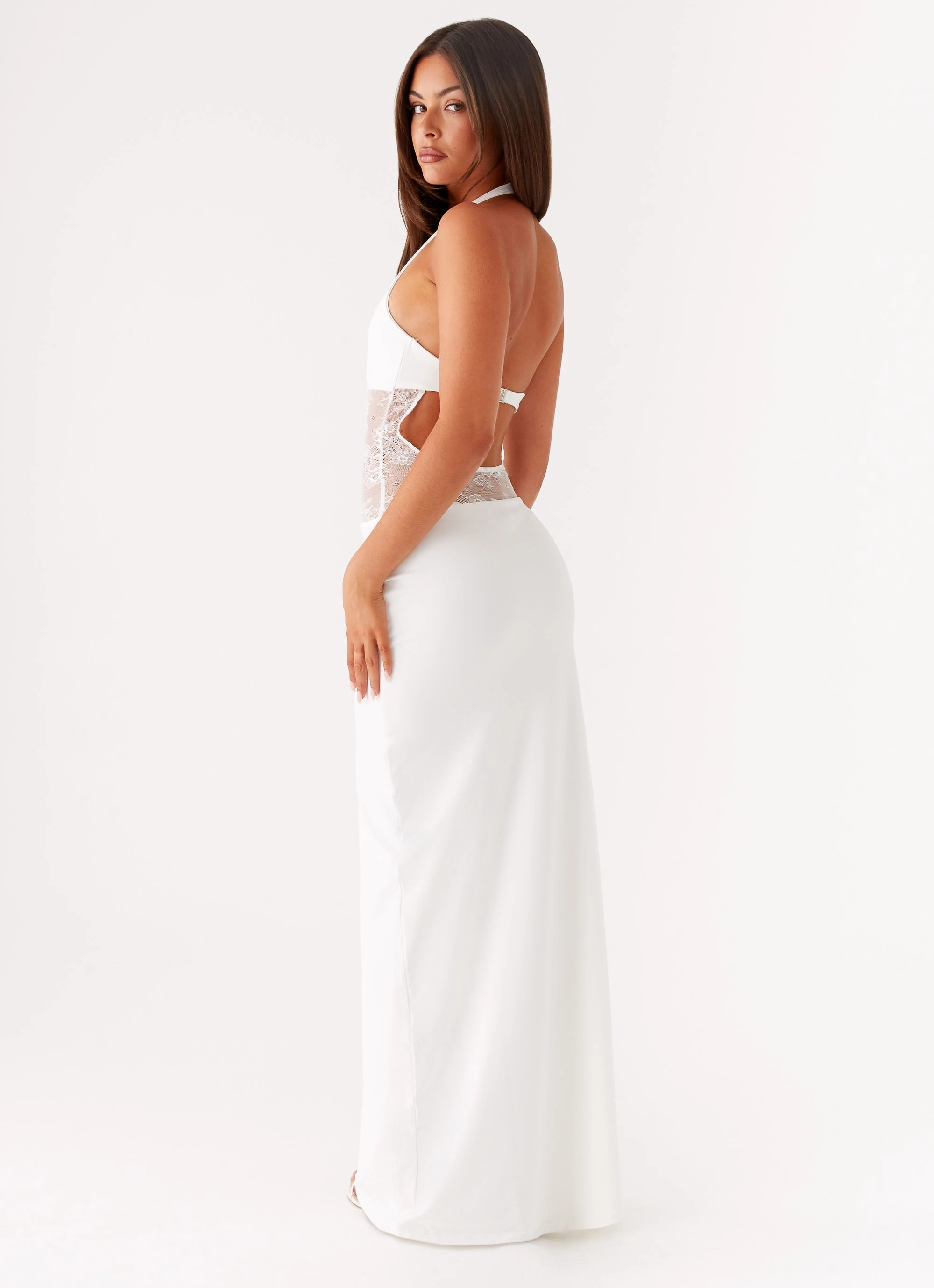 Vibrant Tone Main Focus Maxi Dress - White
