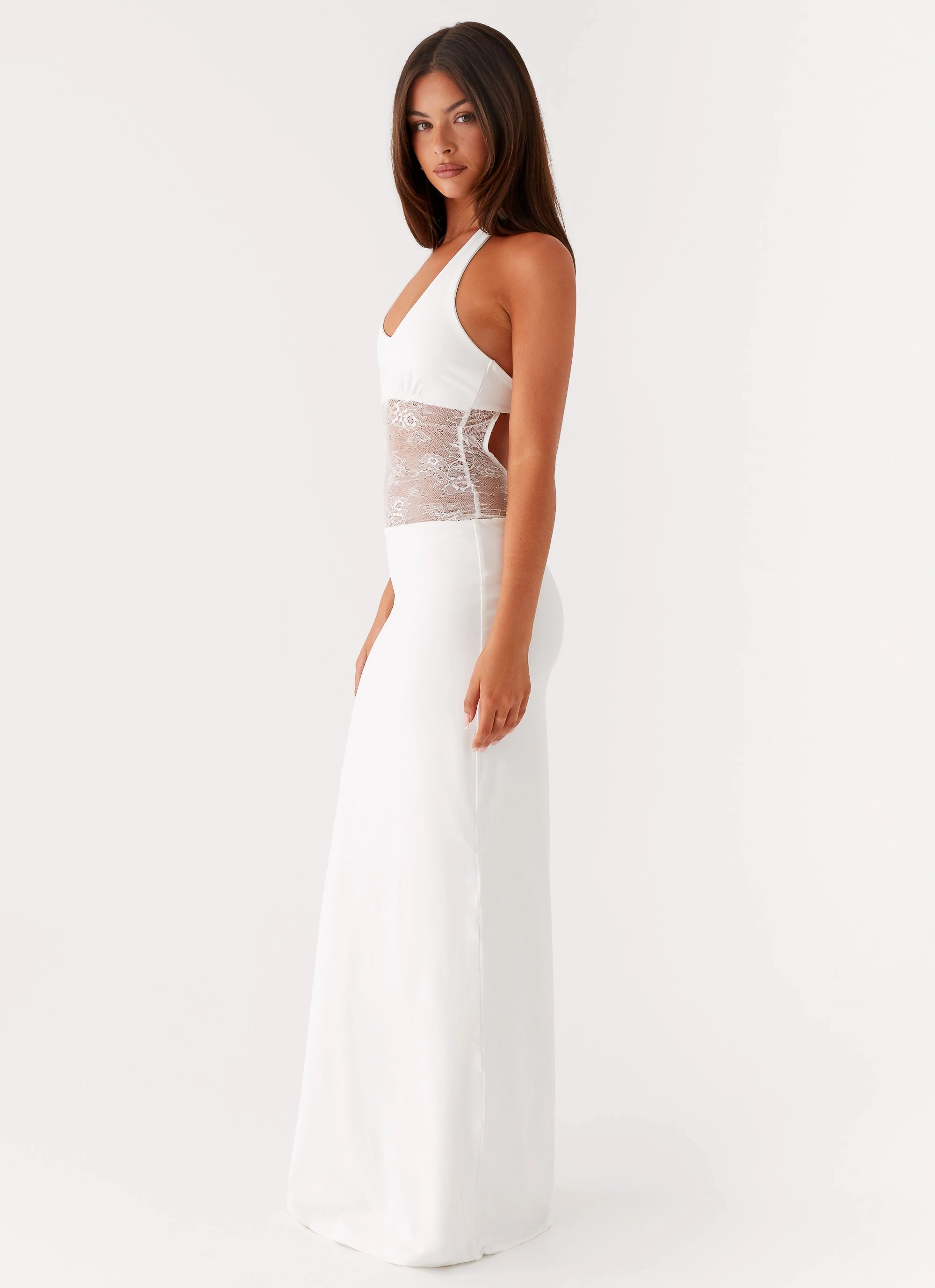 Main Focus Maxi Dress - White Mood Edge Glamorous look