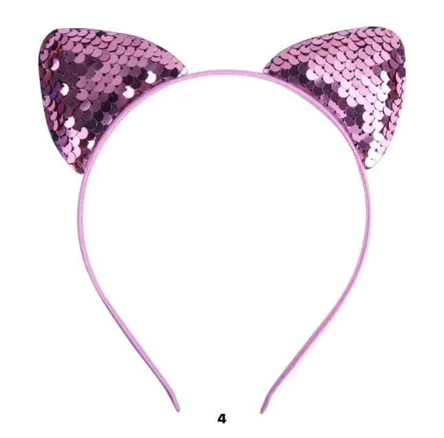 Sequin Cat Ear Headband - Several Colors
