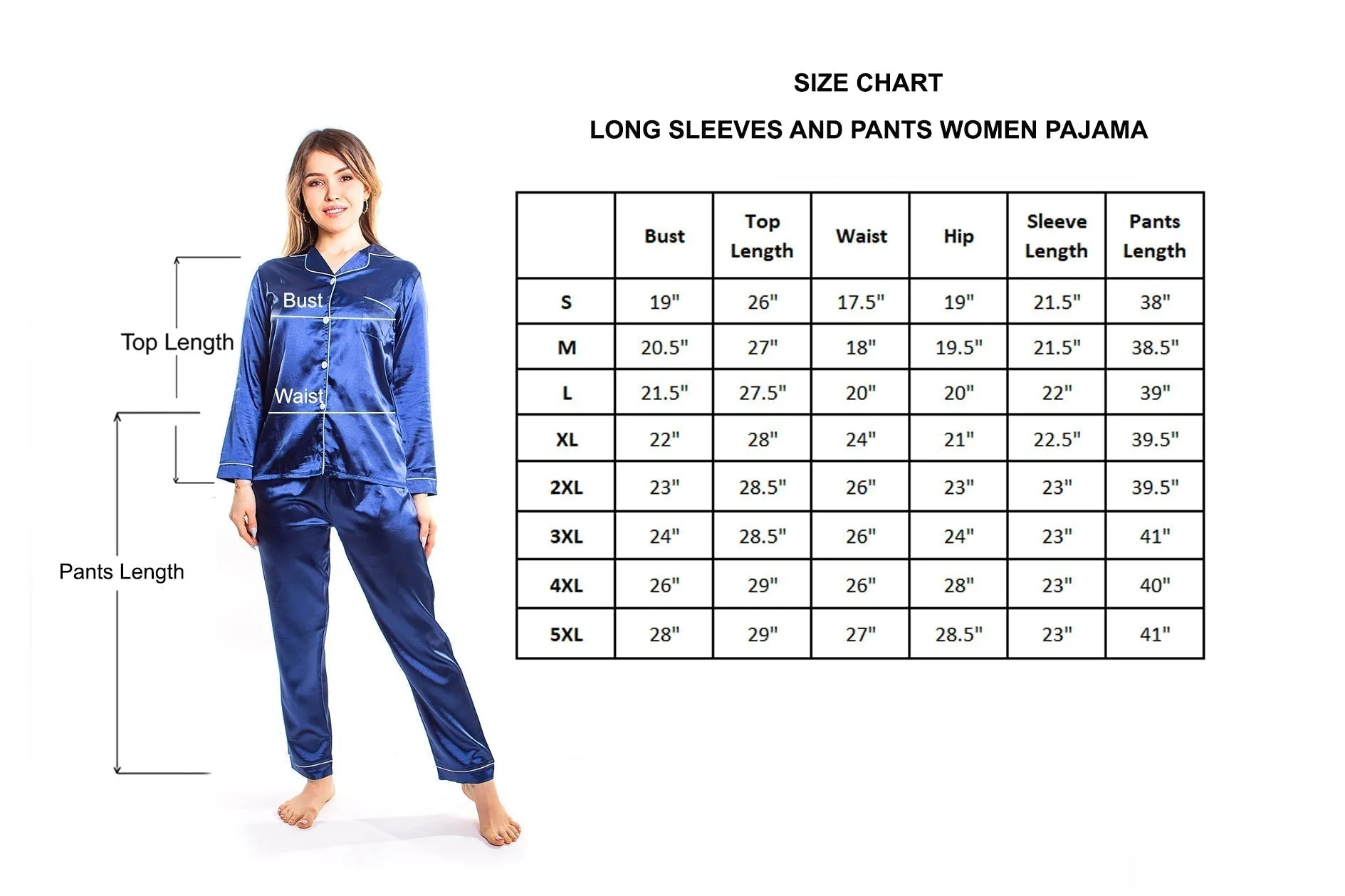 Set of 8 Bridesmaids Pajamas, Custom Wedding Satin Pajamas  - Long   Long