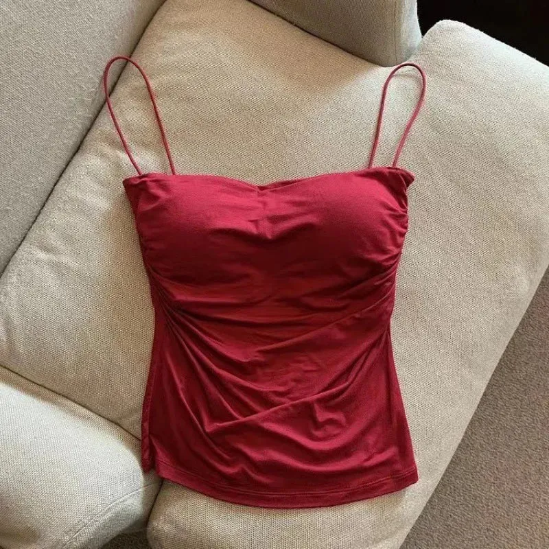Sexy Crop Top Women Basic Cotton Sleeveless Vest