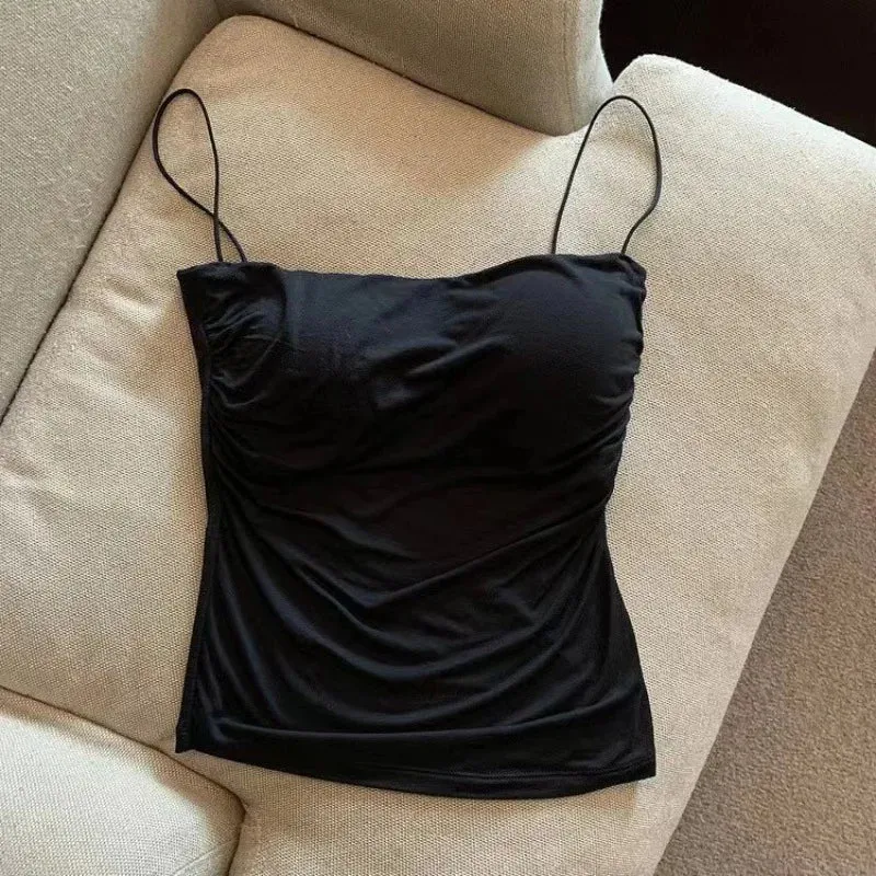 Sexy Crop Top Women Basic Cotton Sleeveless Vest
