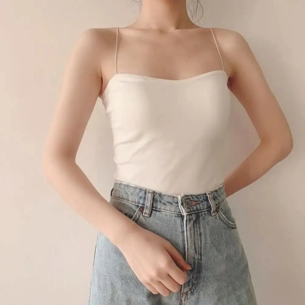 Sexy Crop Top Women Basic Cotton Sleeveless Vest