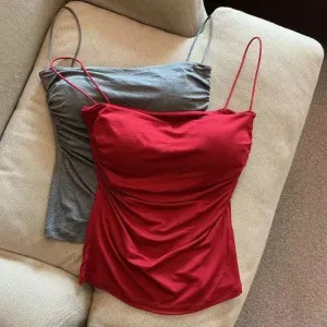 Sexy Crop Top Women Basic Cotton Sleeveless Vest