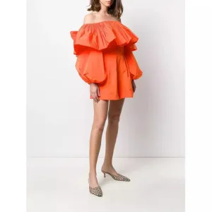 Sexy Ruffles Slash Neck Jumpsuit