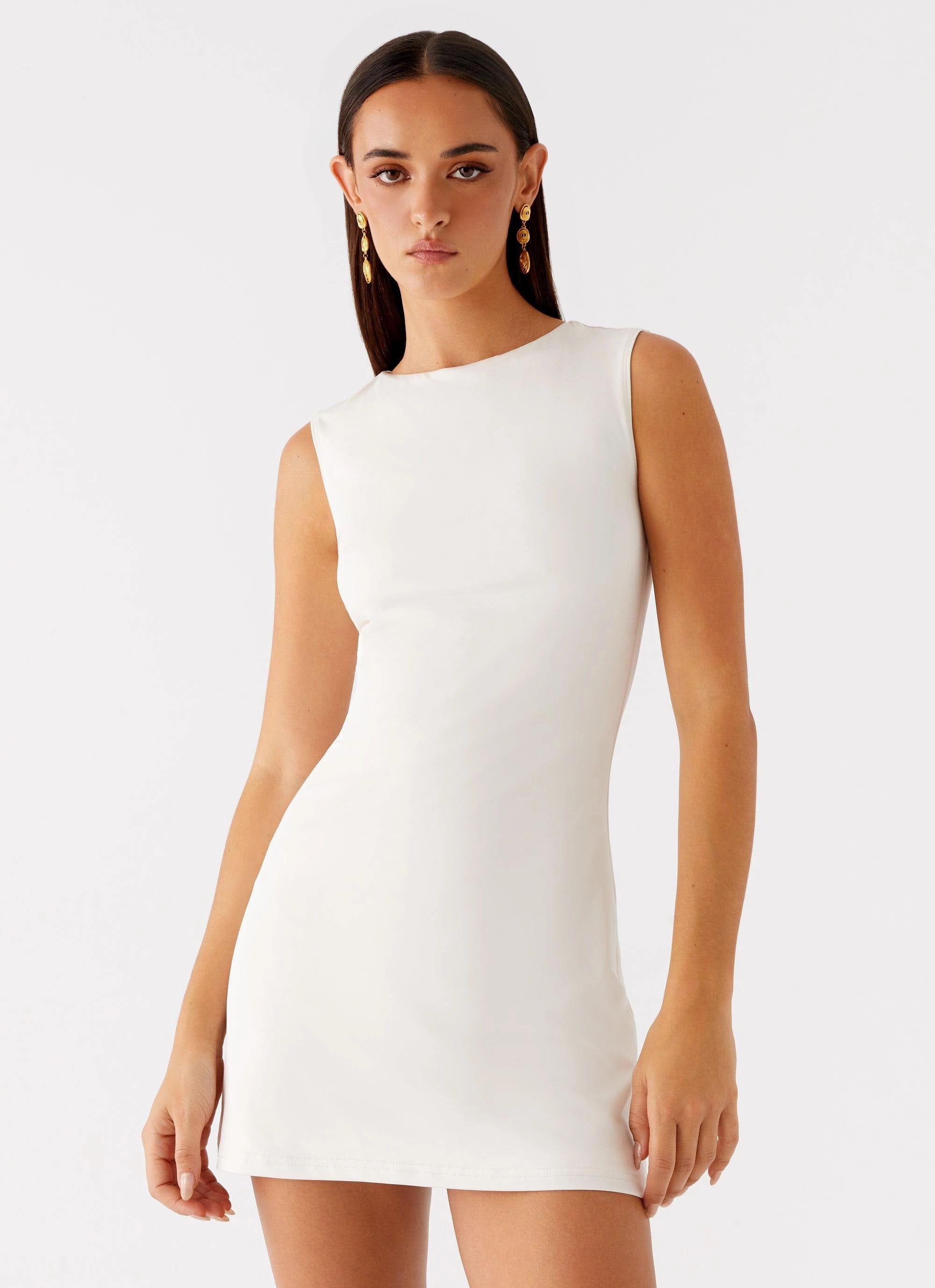 Shai Pearl Mini Dress - Ivory Vibrant Spirit Resort Outfit