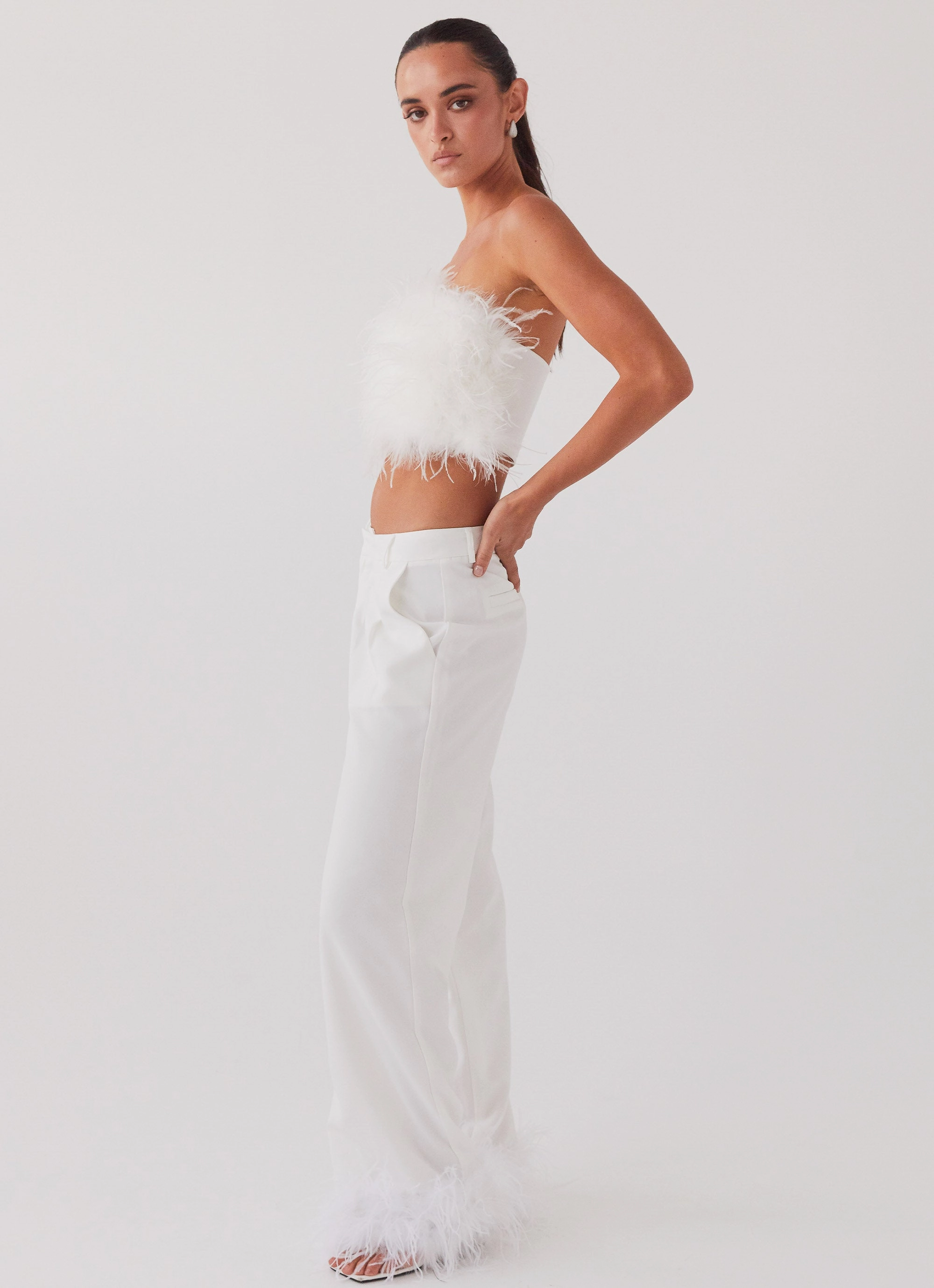 Flexible Performance On The Move Shake It Off Feather Pants - Snow