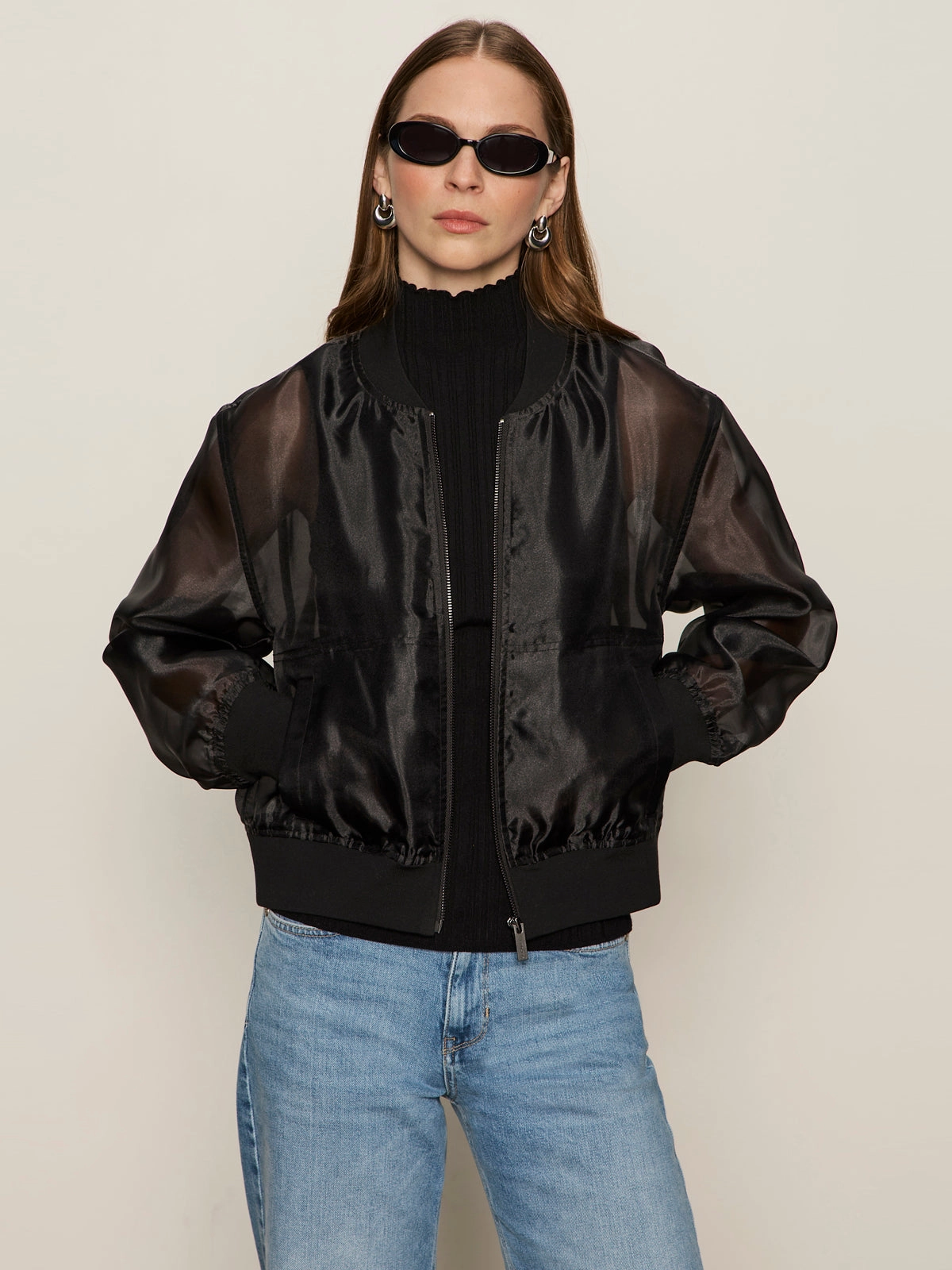 Shane Organza Bomber Black Thermal Comfort Layer Base