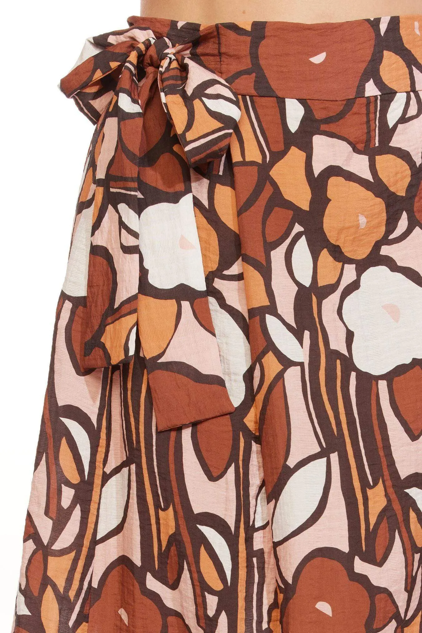 Tapered leg LightweightDesign Palazzo Pant - Groovy Garden