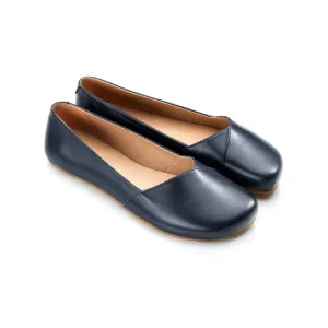 Shapen - PEONY Barefoot Ballerinas - Navy (Womens) (Wide)