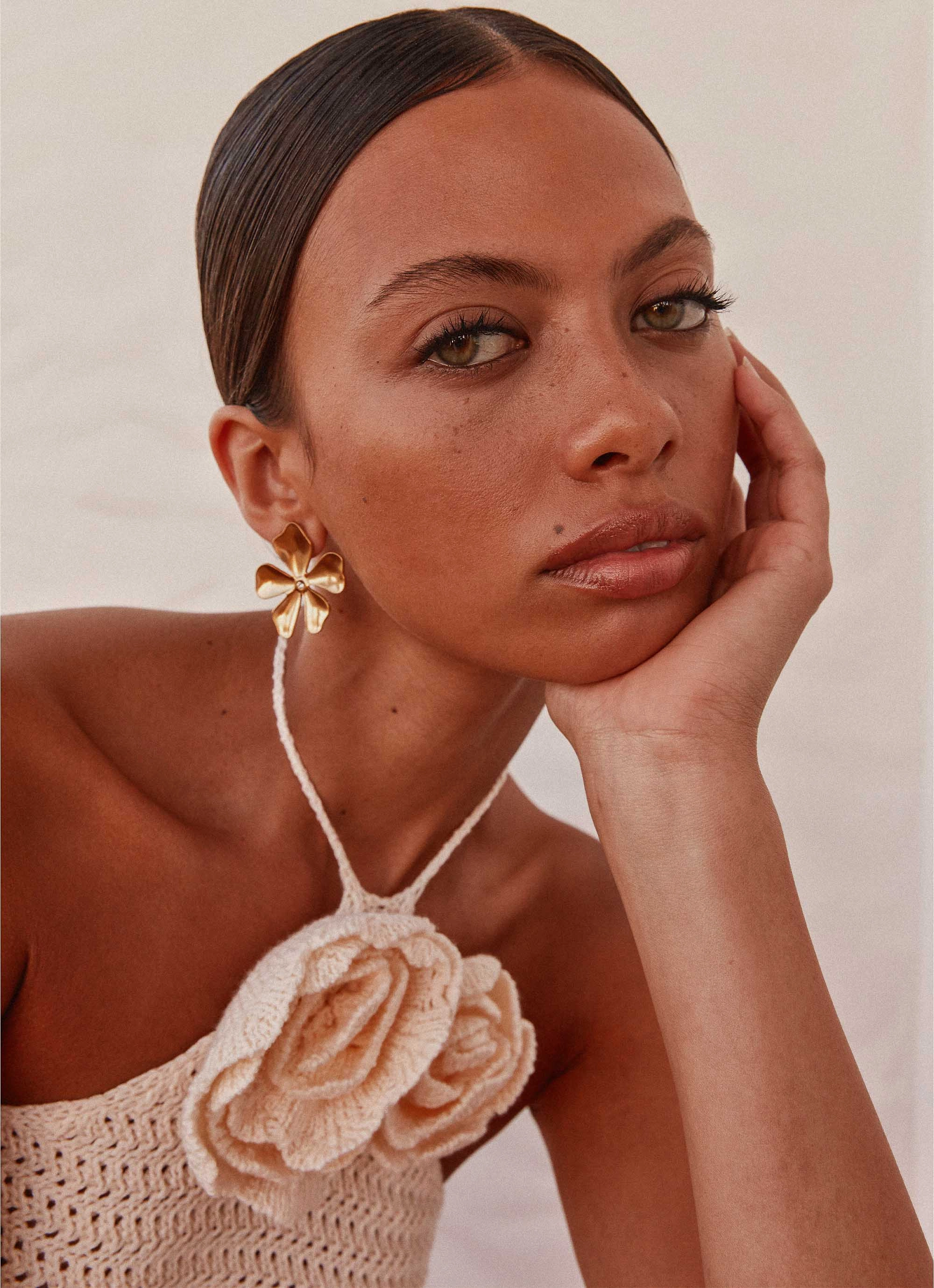 Maia Rose Crochet Top - Ivory Casual Day Out