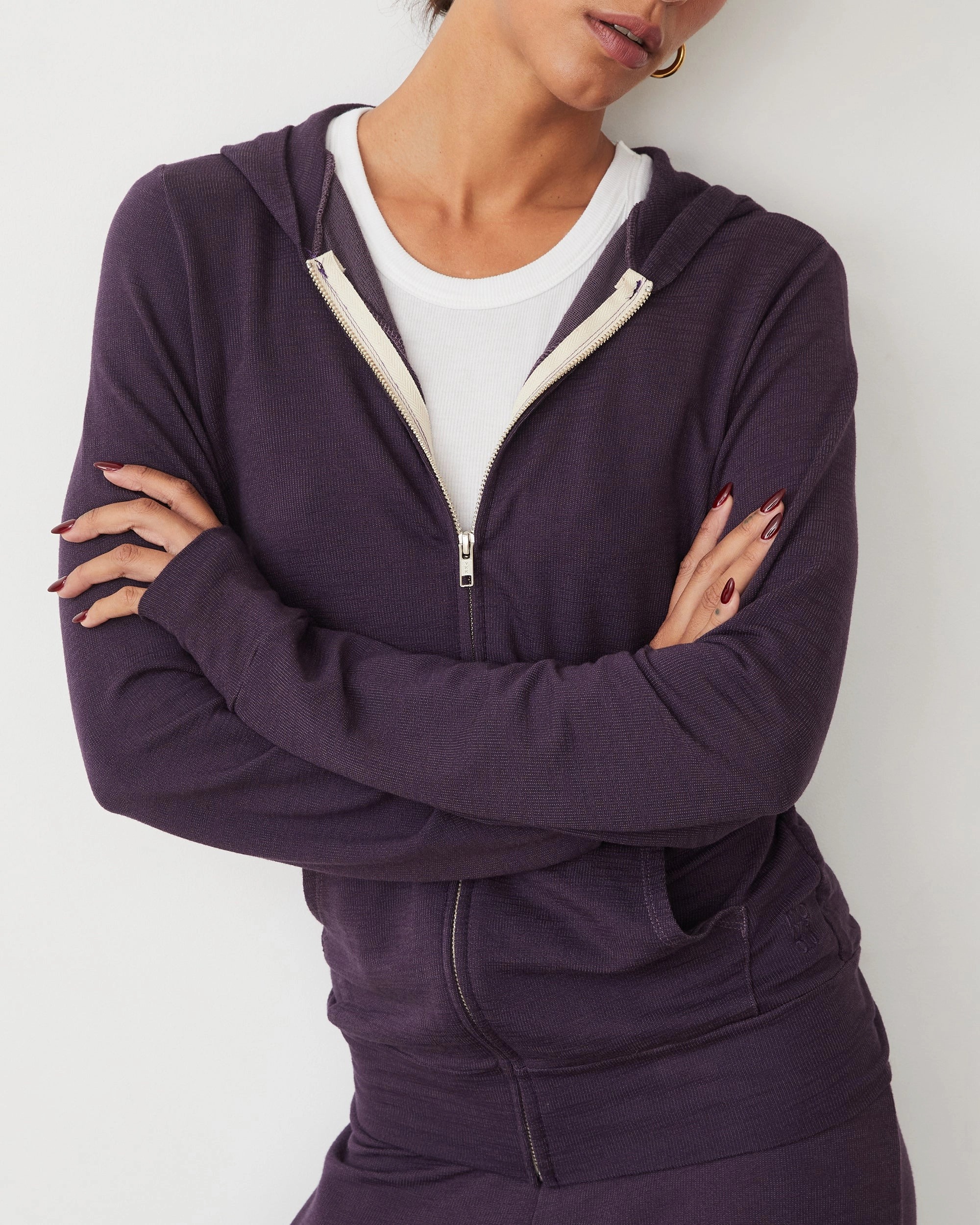 RecycledPolyester Friction Reducing Finish Supersoft Zip Up Hoody
