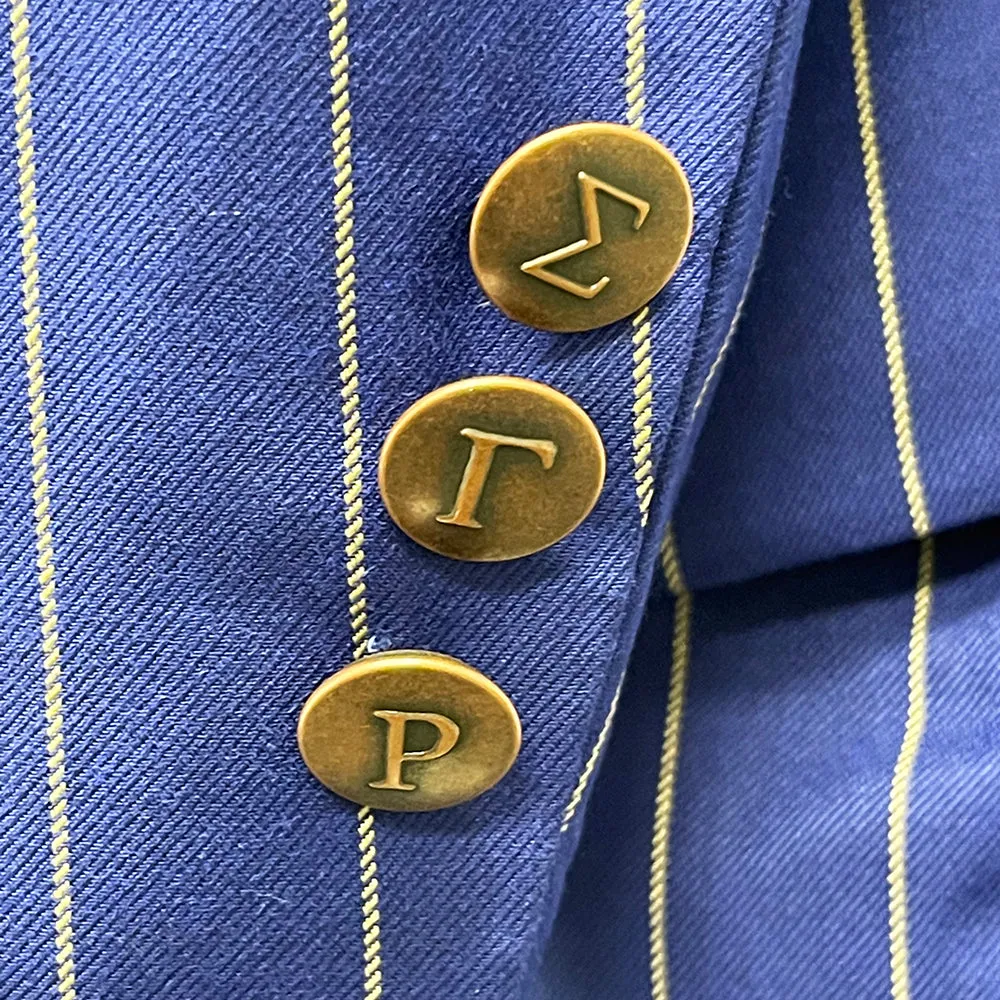 Sigma Royal Blue Pinstripe Blazer