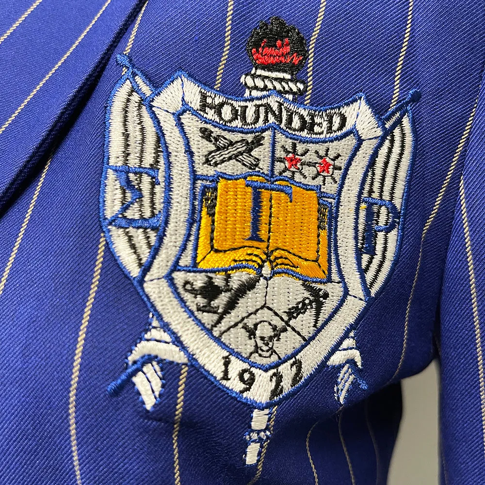 Sigma Royal Blue Pinstripe Blazer