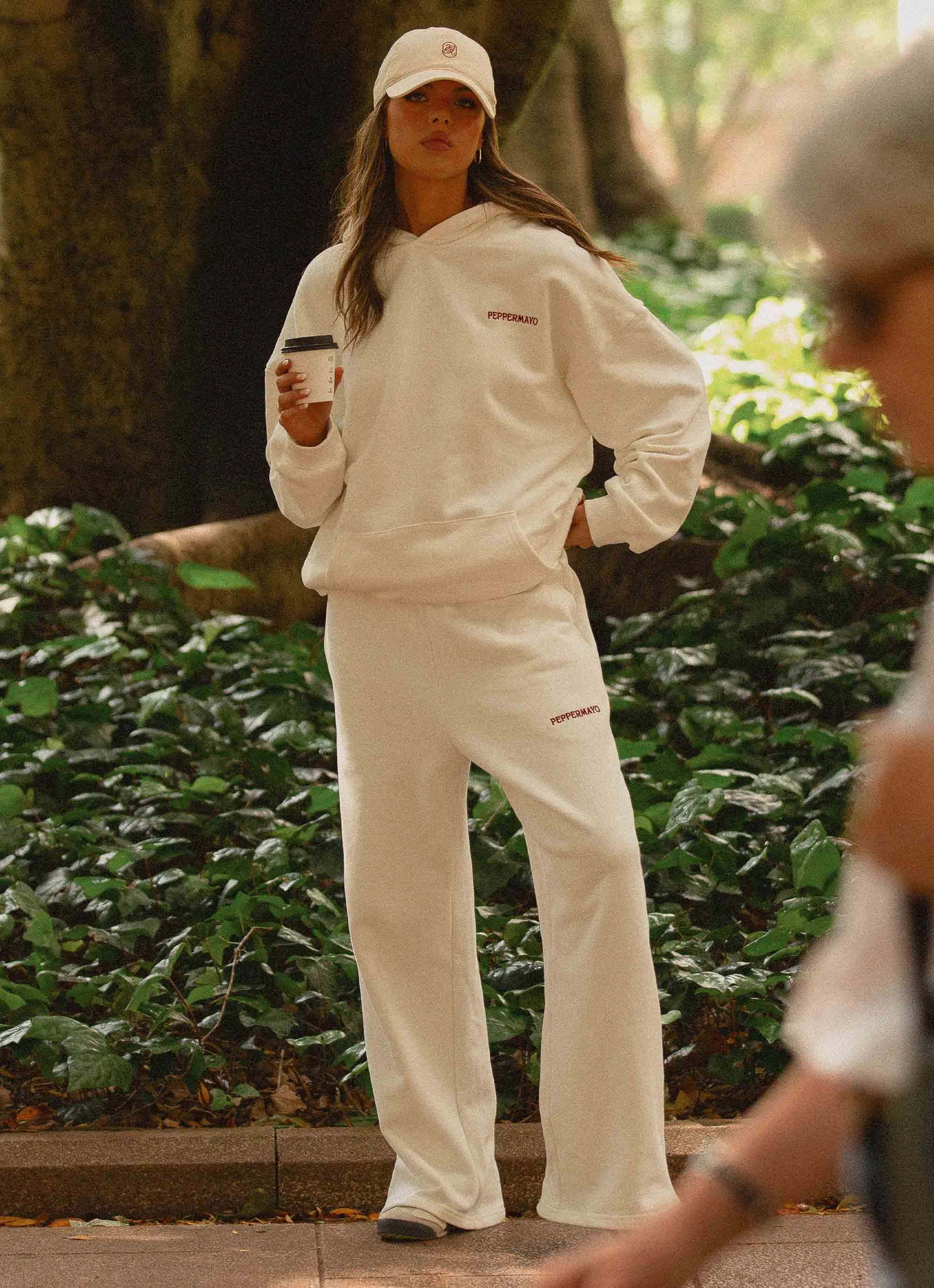 Smart Fit FadeResistant Yarn Signature Oversized Hoodie - Ivory