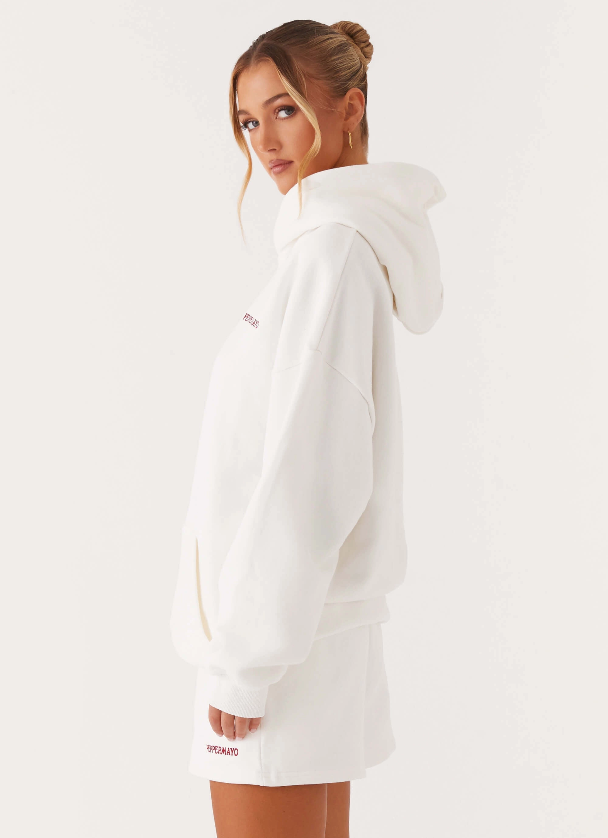 Signature Oversized Hoodie - Ivory Home Outfit Knitwear Repair Toolkit