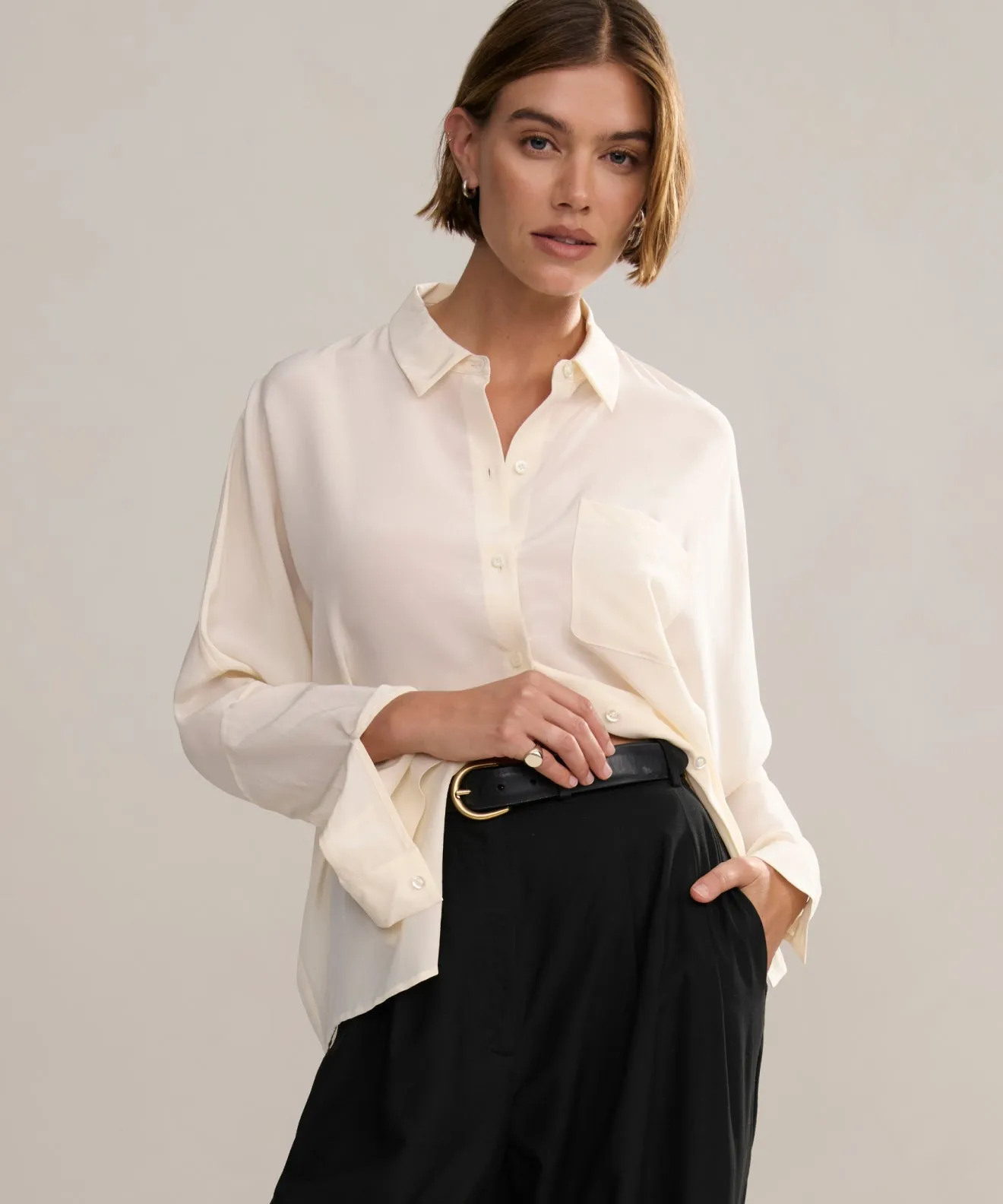 Resilient Elasticity Silk Sloane Shirt