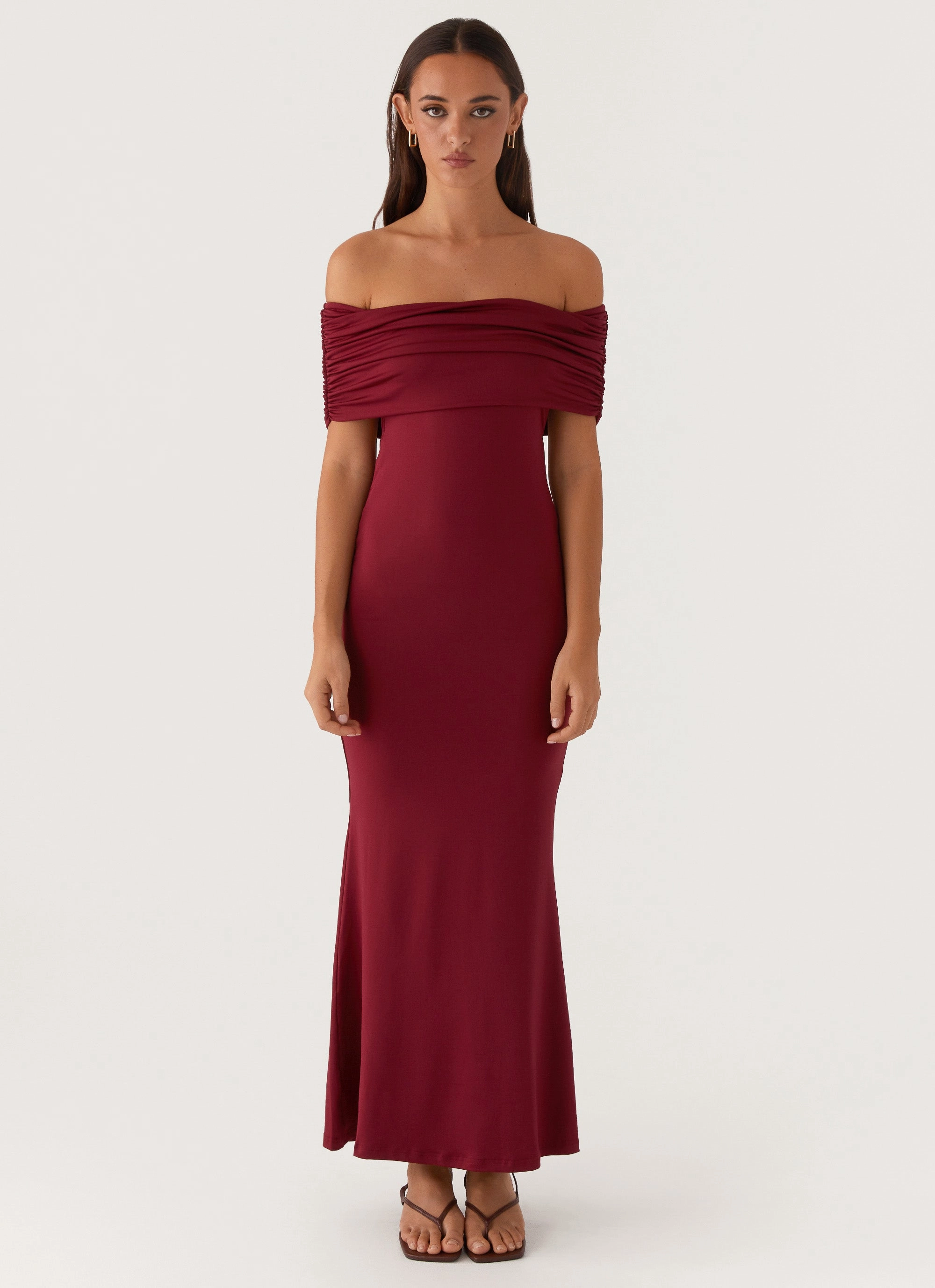 Gentle Flow Maude Maxi Dress - Maroon