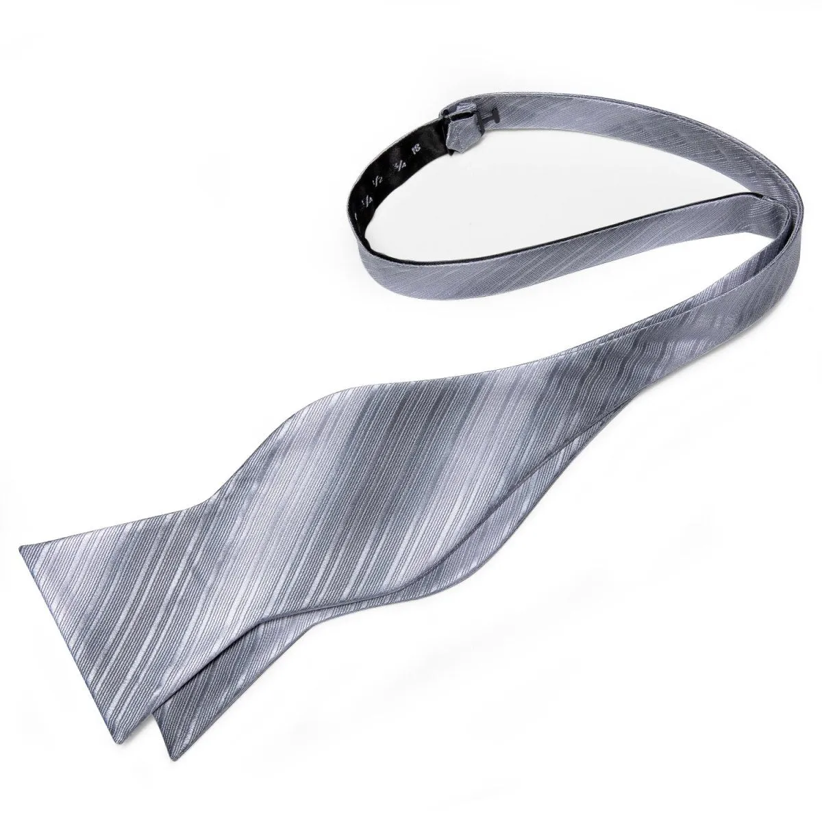 Silver Stripes Matching Bowtie Set (4pc)