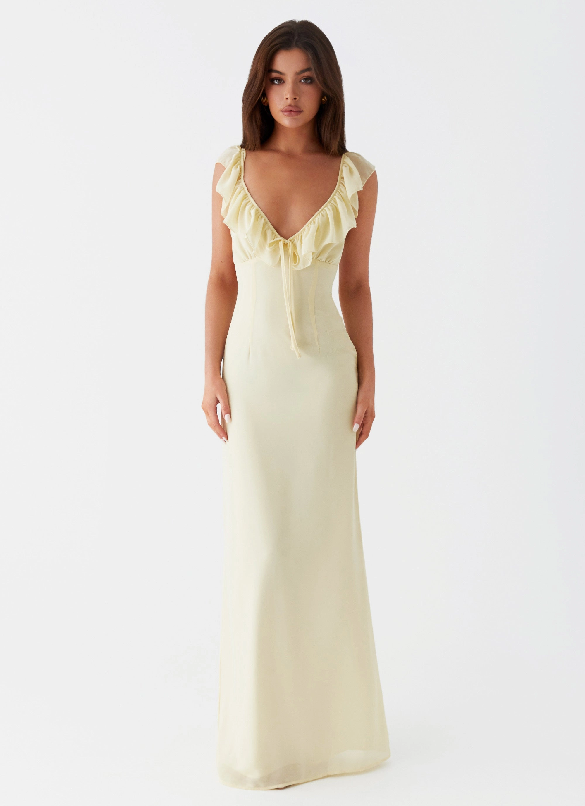 Silvie Maxi Dress - Yellow Comfort Layer Wear