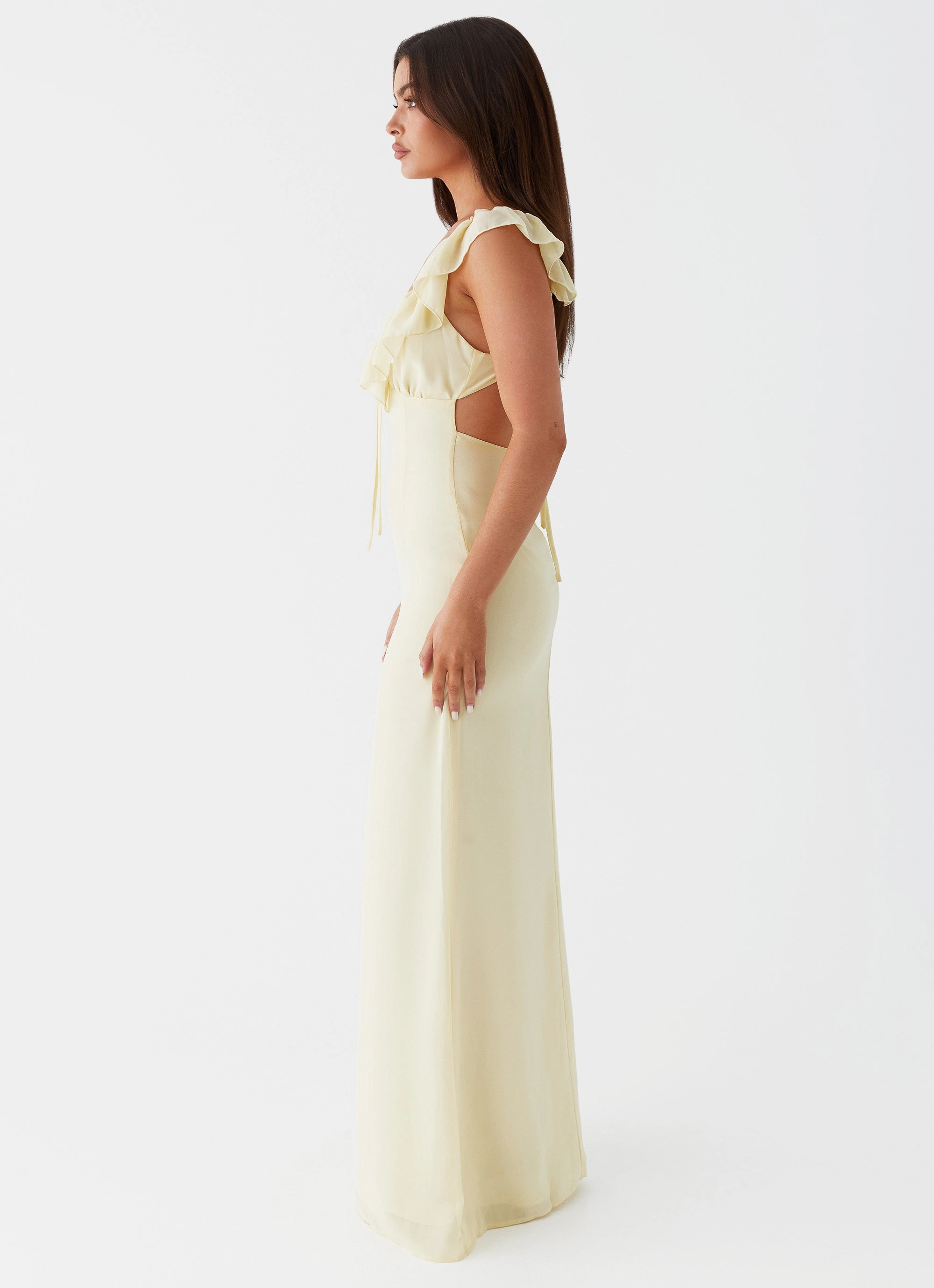 Silvie Maxi Dress - Yellow Classic A-line design Perfect Layering