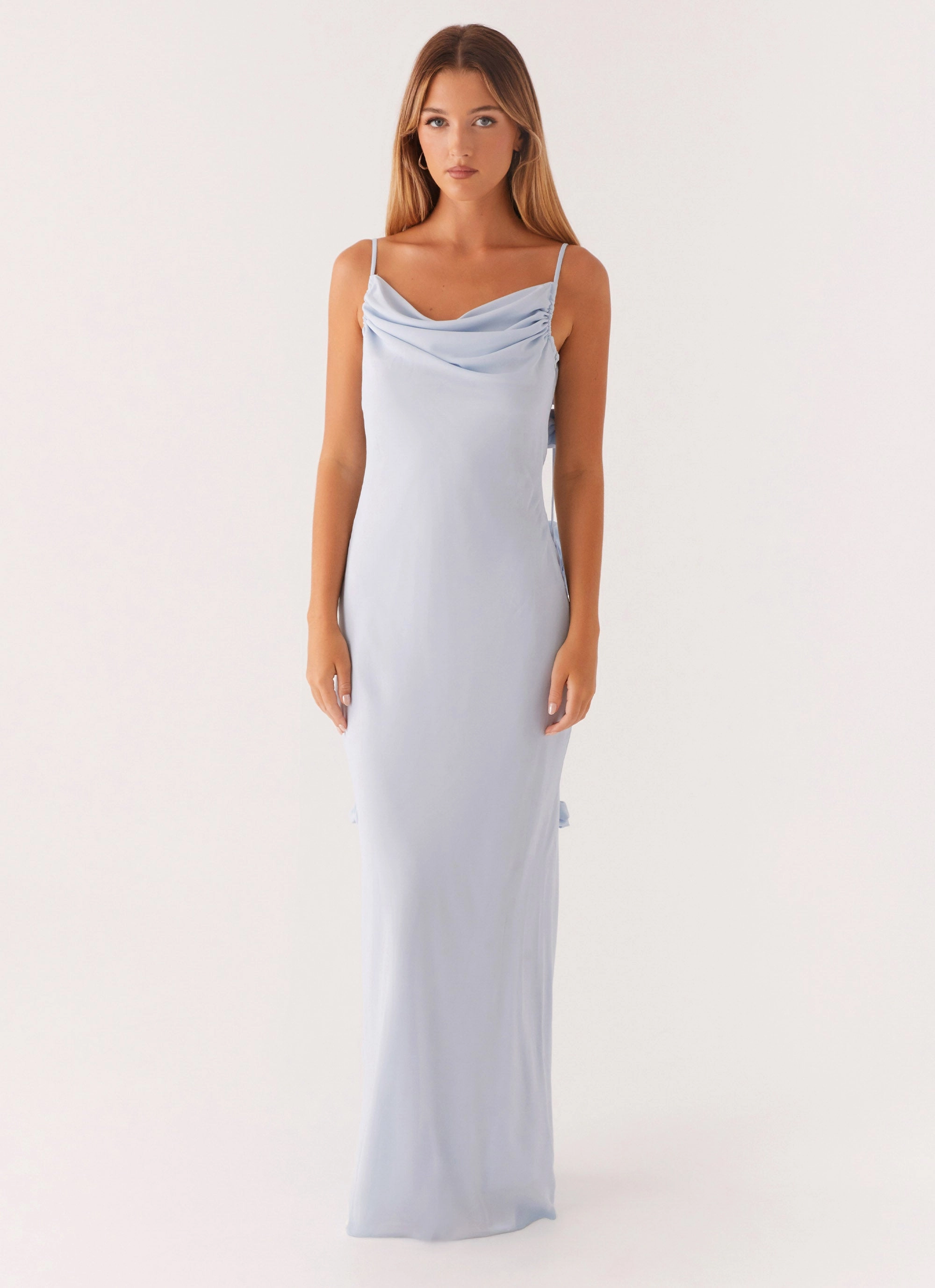 Timeless Touch Simona Maxi Dress - Pastel Blue