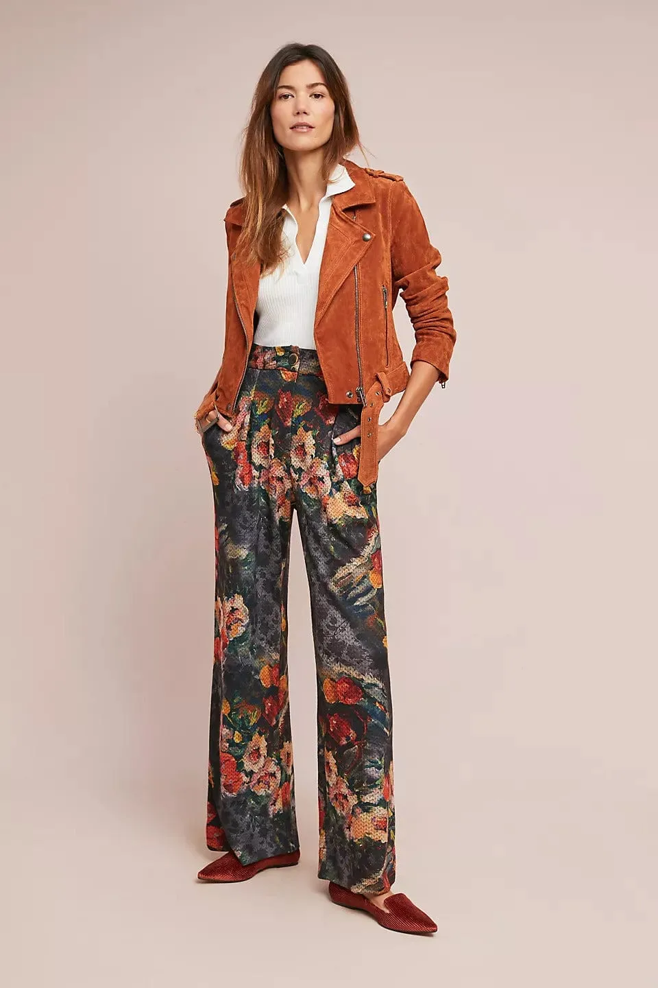 Simone Floral Knit Pants - Monet Fashion-Forward