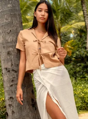 Simone Top In Latte (4 Left)