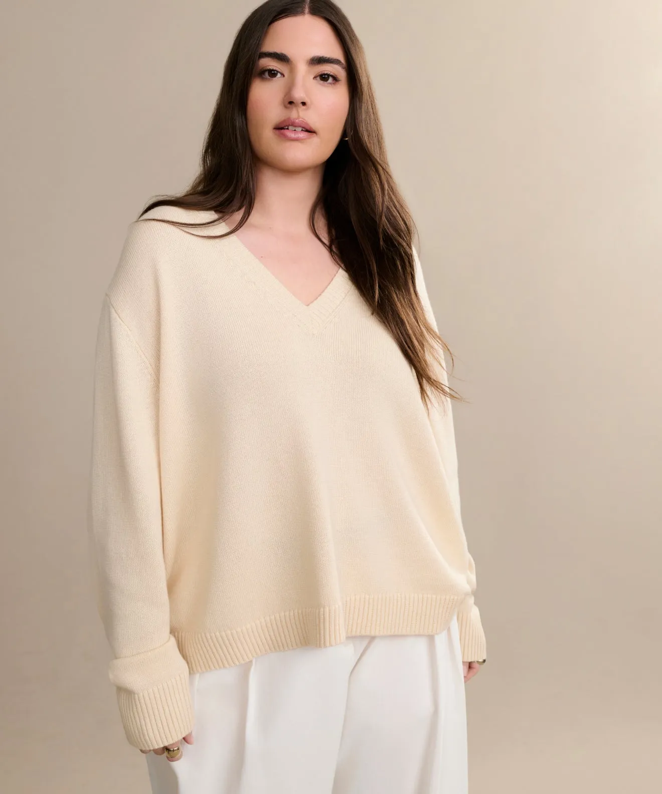 Relaxed Style Cozy Wear Fit Simone V-Neck
