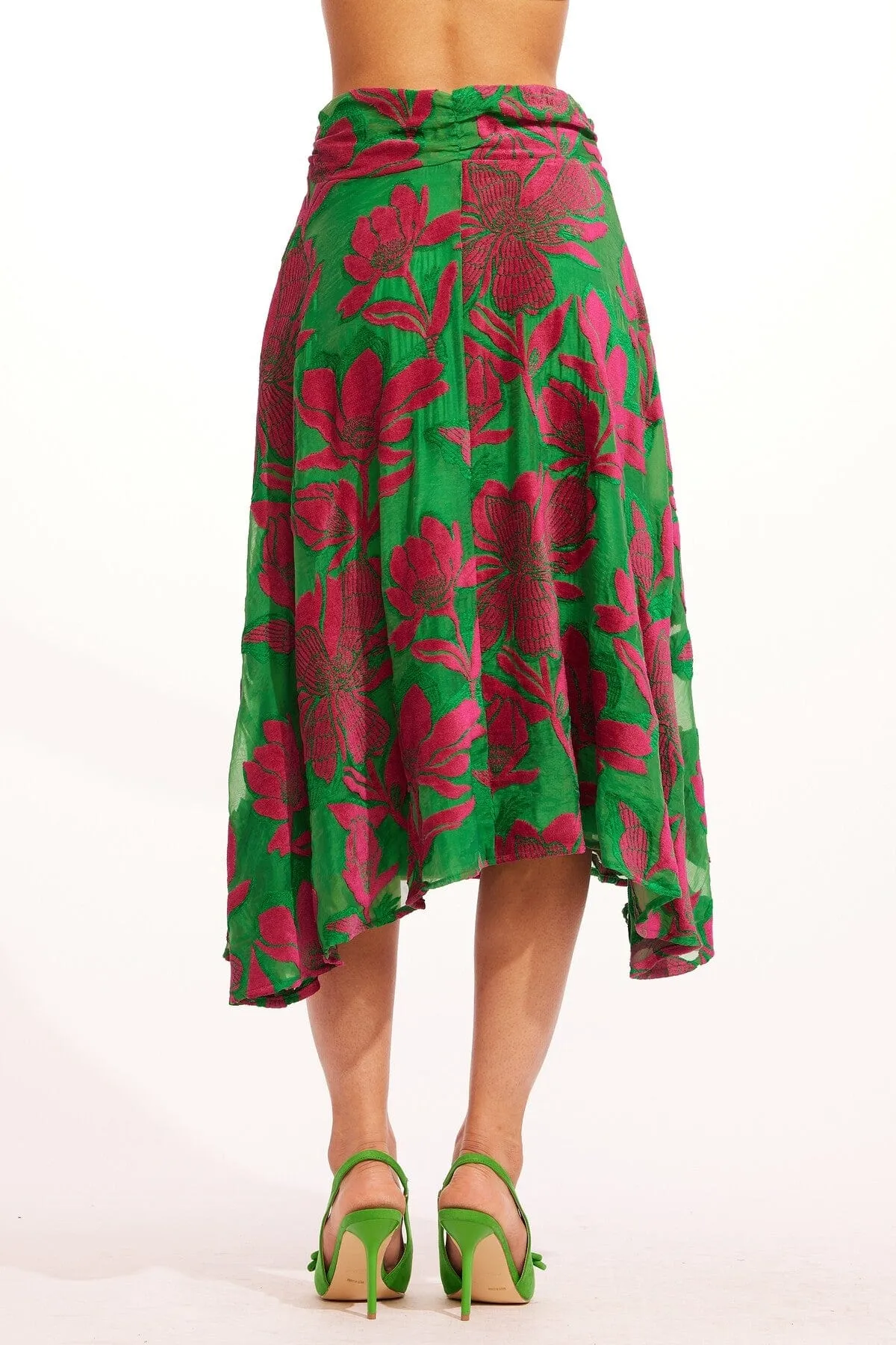 Style Staple Vanderbilt Midi Skirt - Camellia Bloom