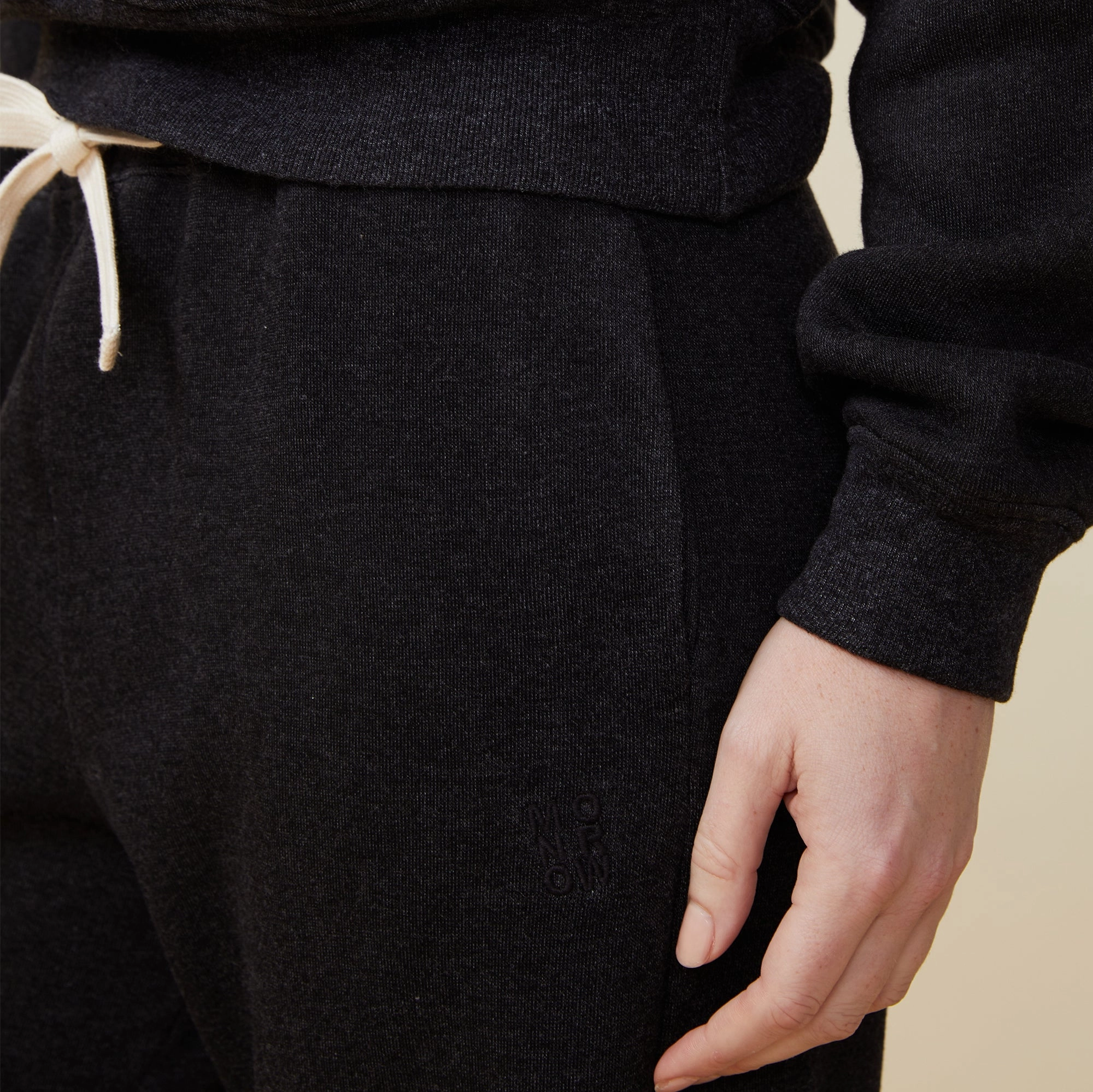 Reflective accents No Gap Waist Construction Teddy Fleece Straight Leg Sweat