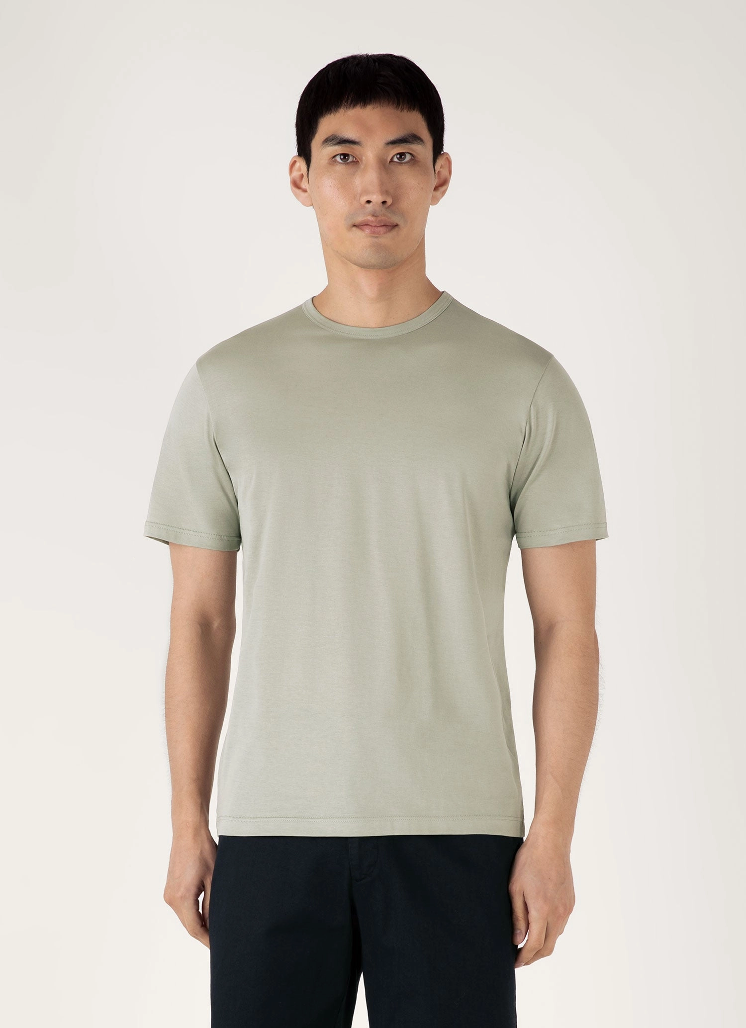 Men's Classic T-shirt in Pastel Green Casual Flex Fit Fresh Vibes