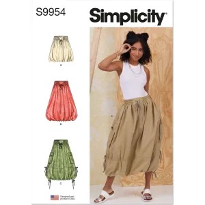 Simplicity Sewing Pattern S9954 Misses' Skirts