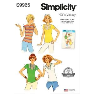 Simplicity Sewing Pattern S9965 Misses' Knit Tops