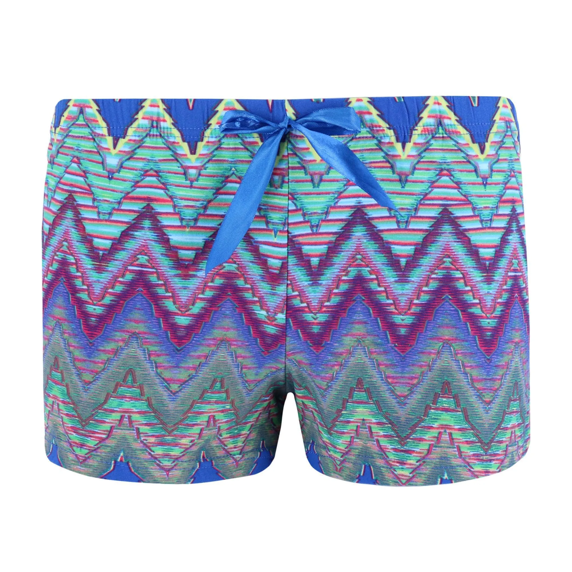 Simply Fabulous Women's Printed Poly Suede Sleep Shorts