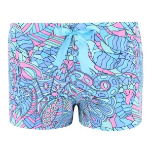 Simply Fabulous Women's Printed Poly Suede Sleep Shorts