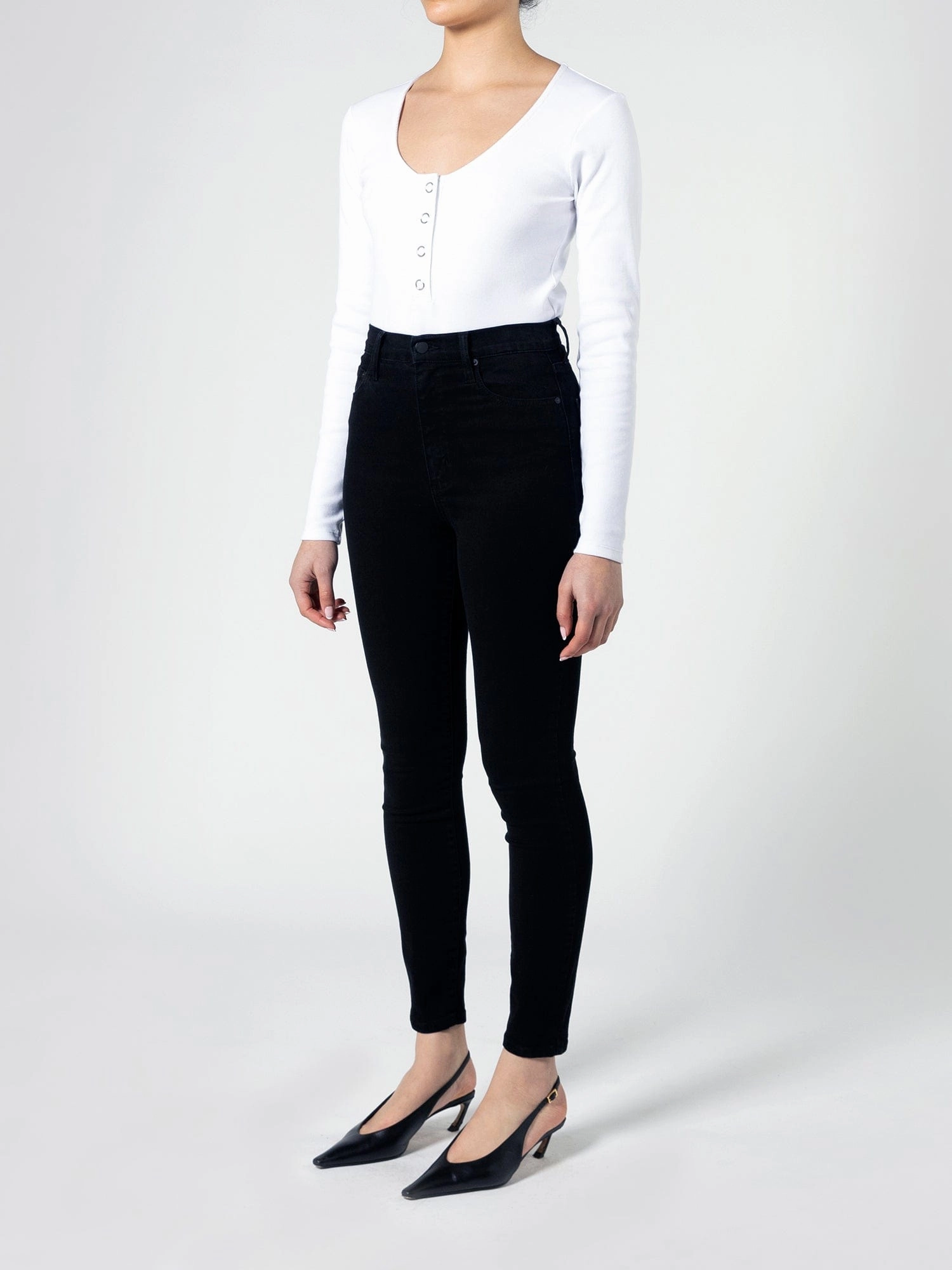 Modern Fit Double Stitched Seams Siren Skinny Ankle Powerblack