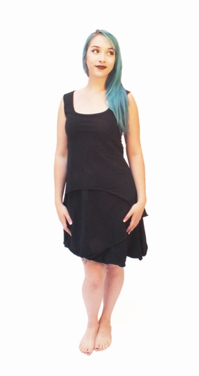 Slayer Dress CL Faux Fur Trim Back Glow Layering-Piece Slayer Dress CL