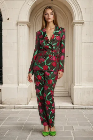 Sleek Look Lima Pants - Roses and Thorns Roomy Shape Lima Pants - Roses and Thorns