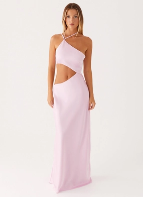 Sleek Design Fit Courtney Maxi Dress - Pink Pure Tone Courtney Maxi Dress - Pink