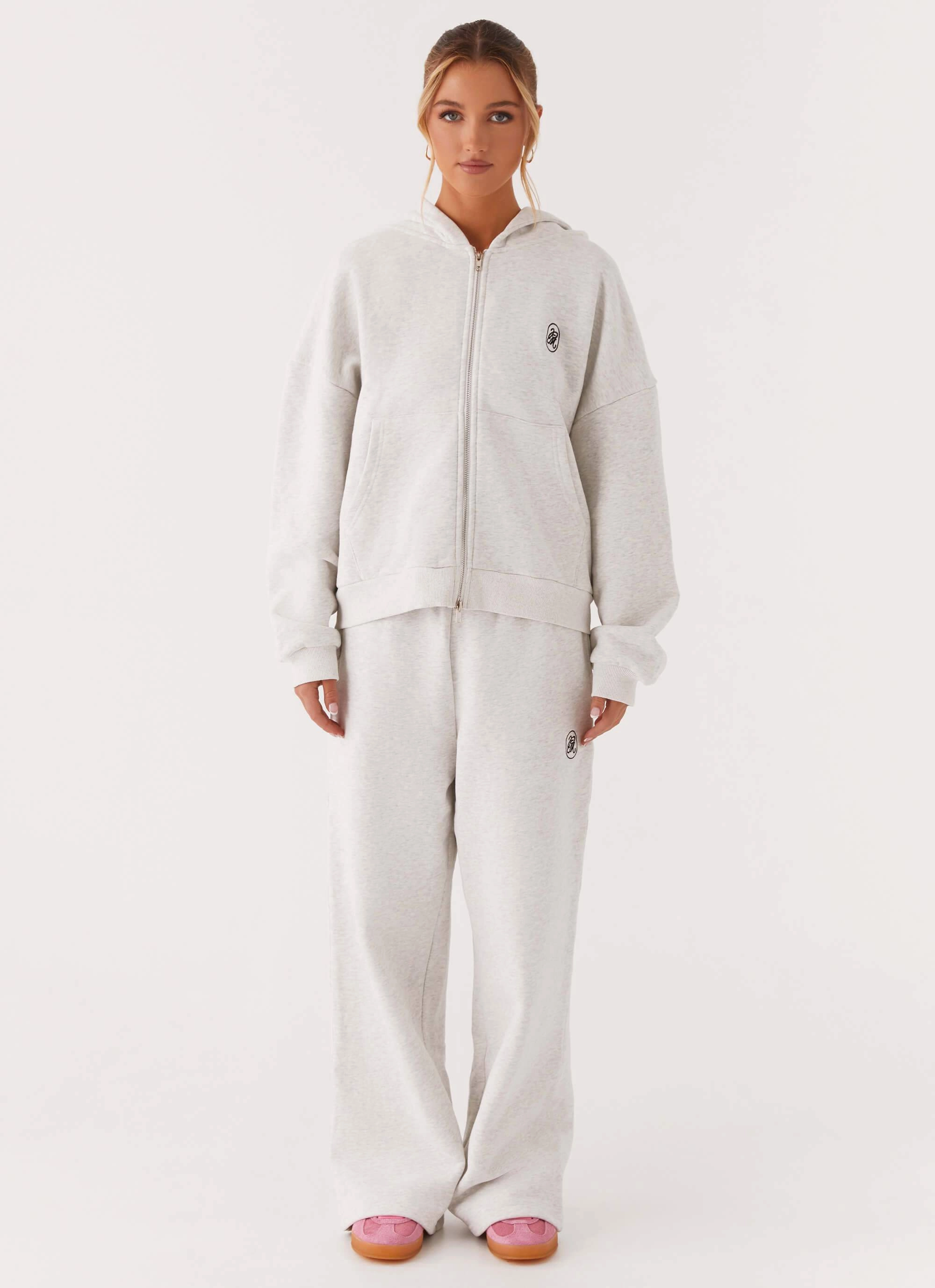 Dark wash Signature Sweatpants - Grey