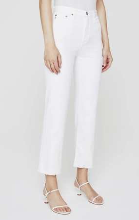 Sleek Pattern AG Alexxis Crop in White school outfit AG Alexxis Crop in White