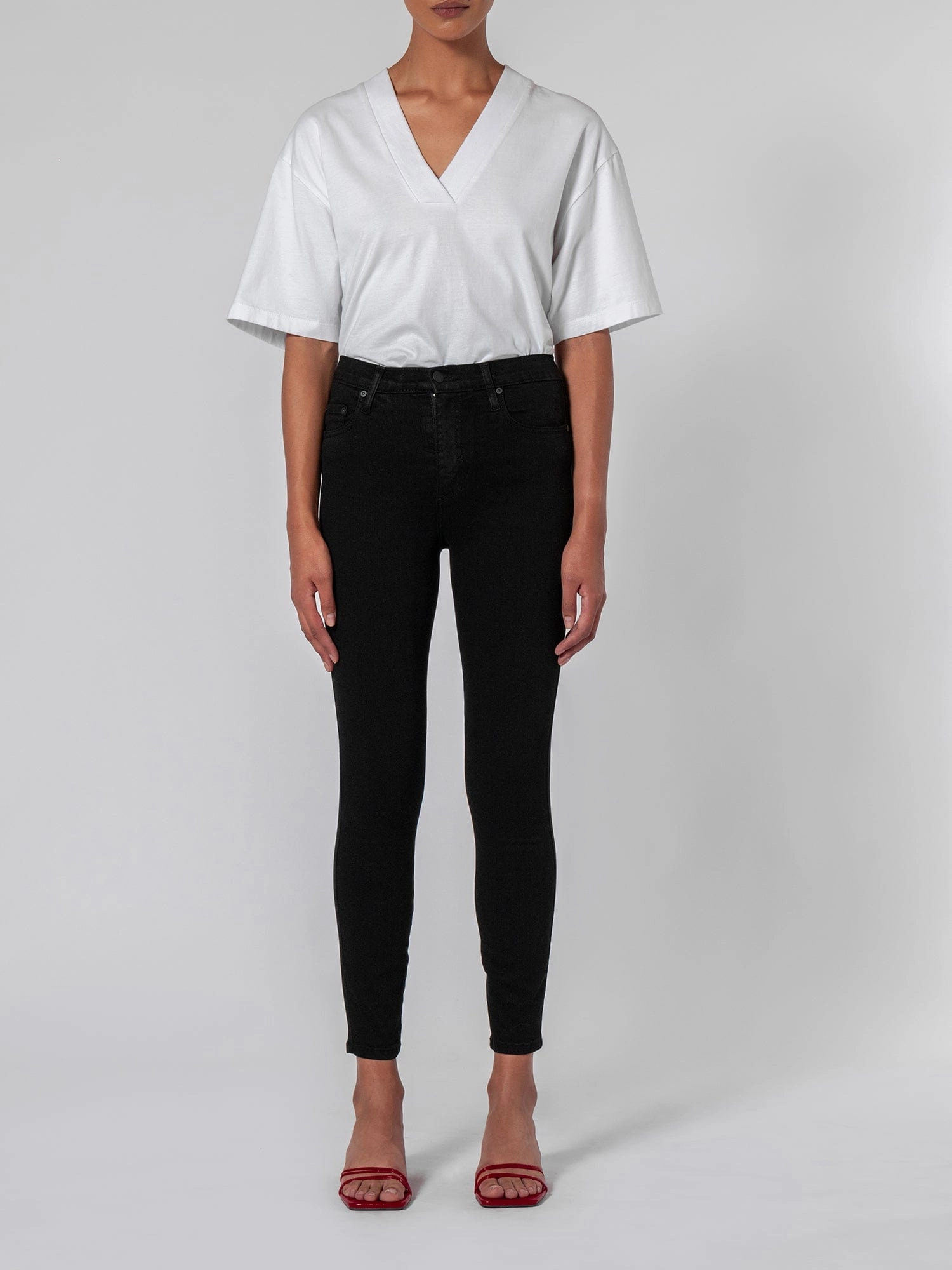 Clean Finish Cult Skinny Ankle Power Blk