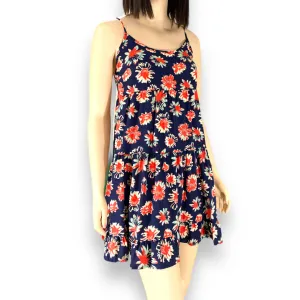 Sleeveless Floral Ruffled Mini Dress