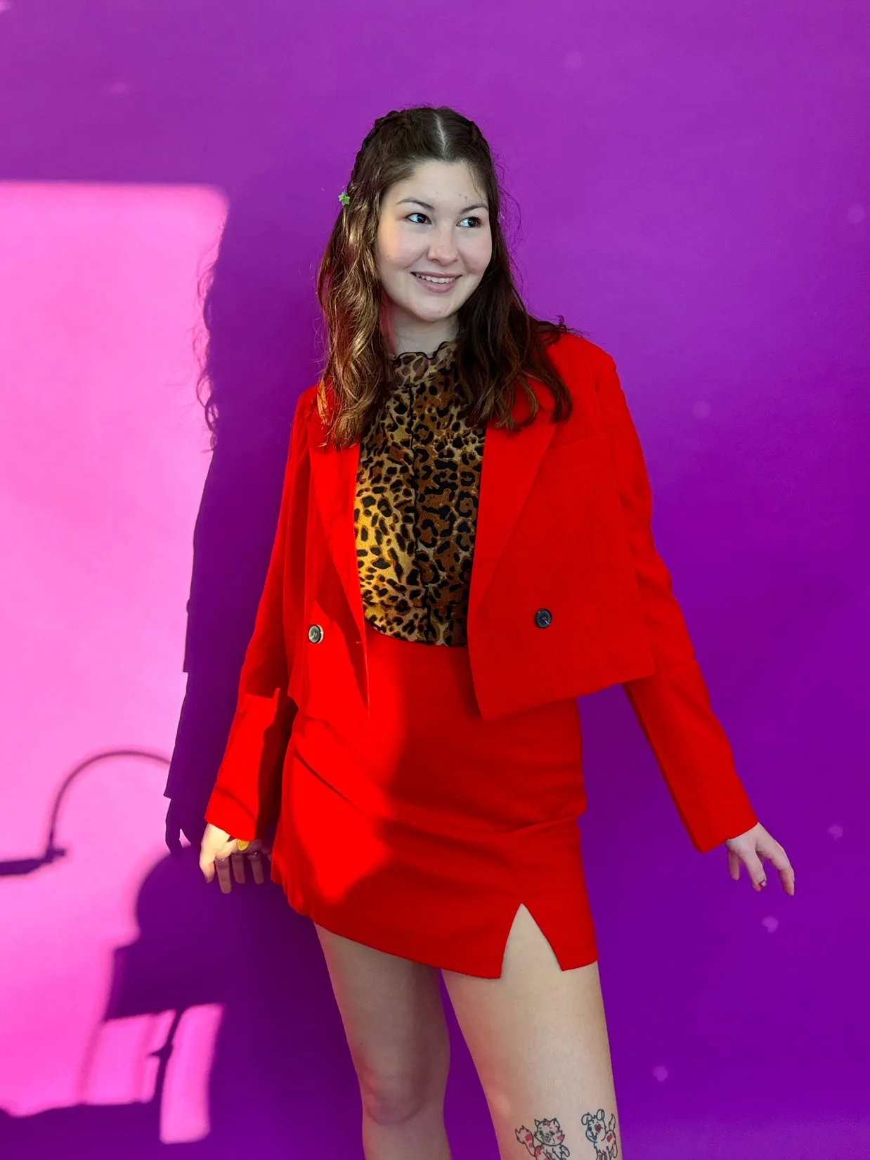Sleigh Blazer Set in Red (S-3XL)
