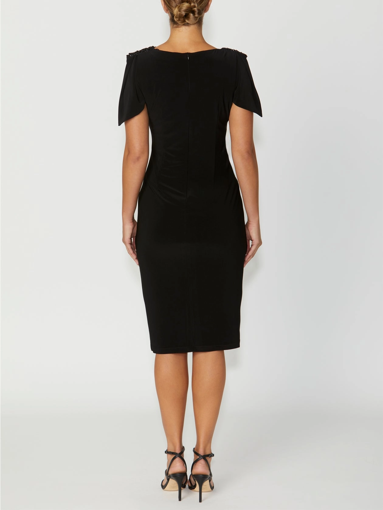 Hebe Black Jersey Dress Comfy Wear