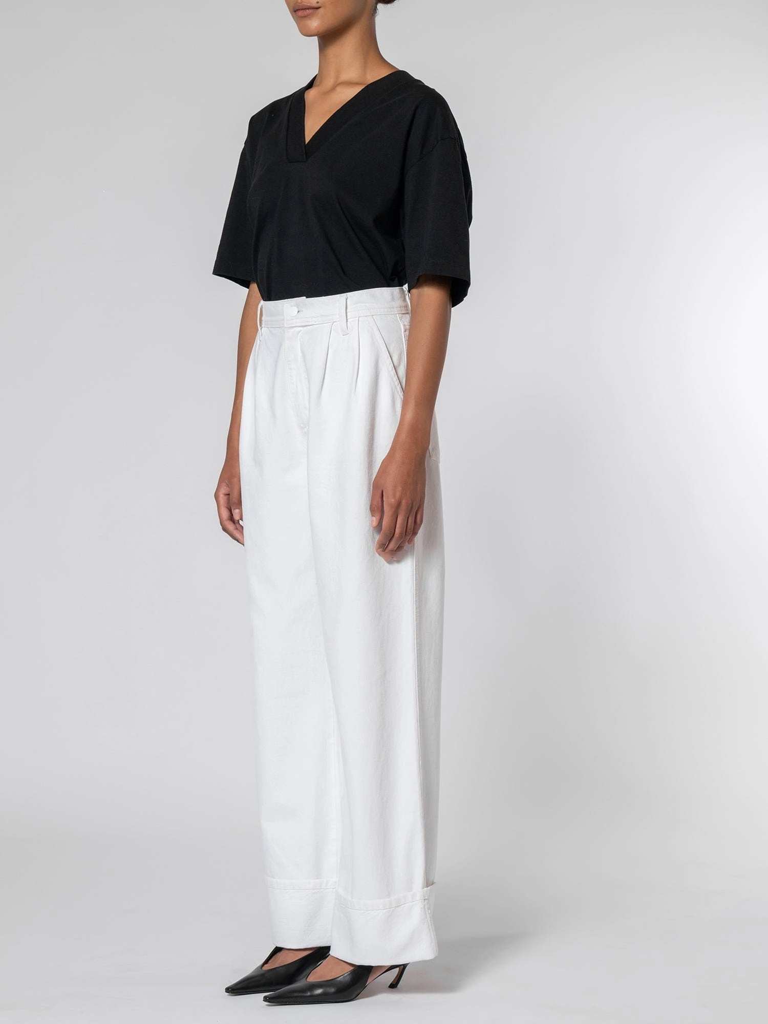 Pleat Jean Cuffed Paper Everyday Eco Friendly Earthy Double Layered Knees