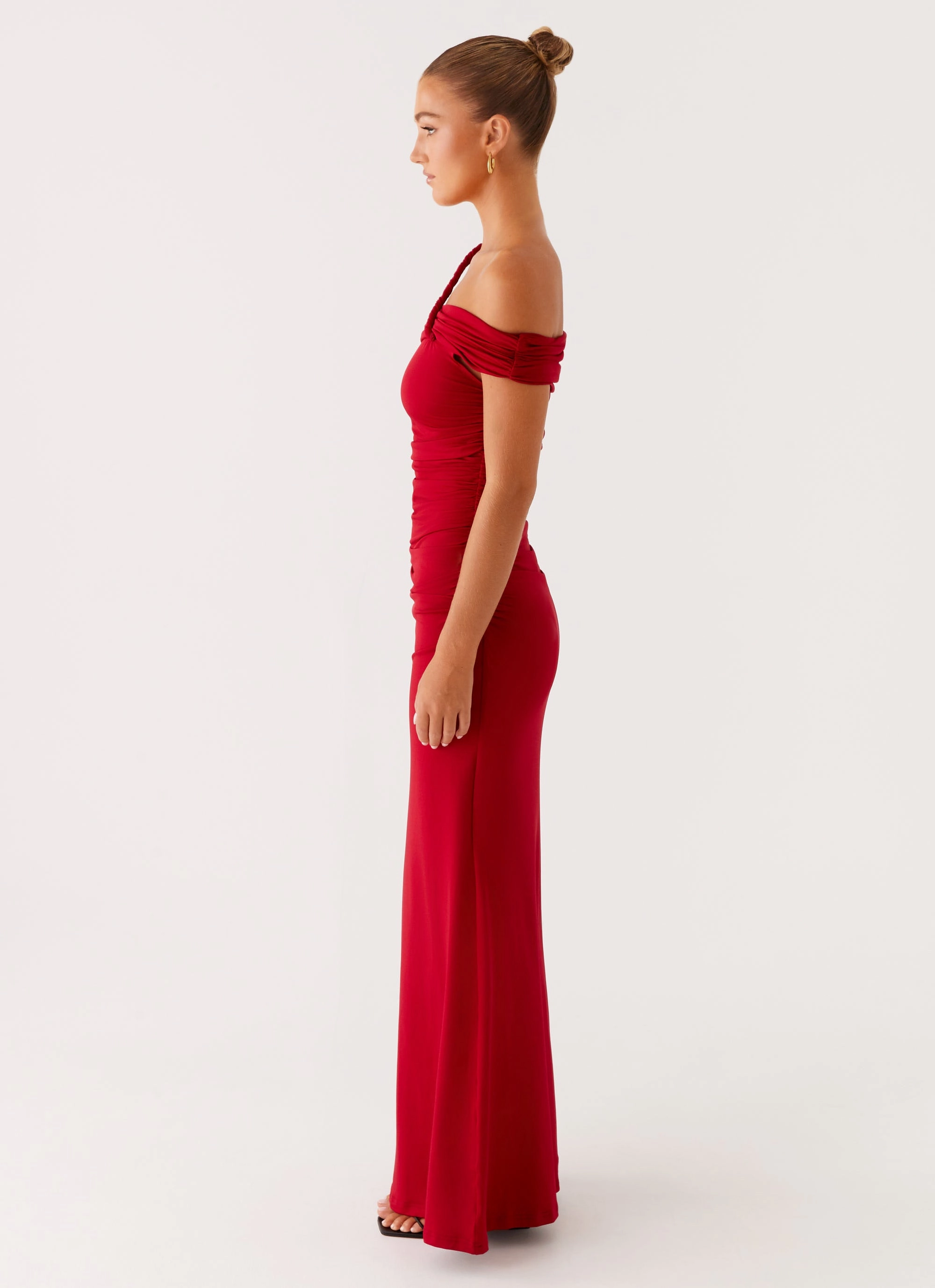 After This Maxi Dress - Raspberry Skin-friendly Comfort waistband